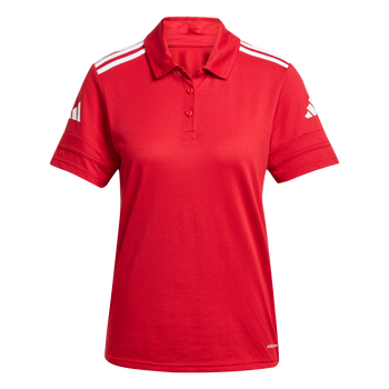 ADIDAS Squadra25 Cotton Poloshirt Damen (team power red/white) - Front Center View