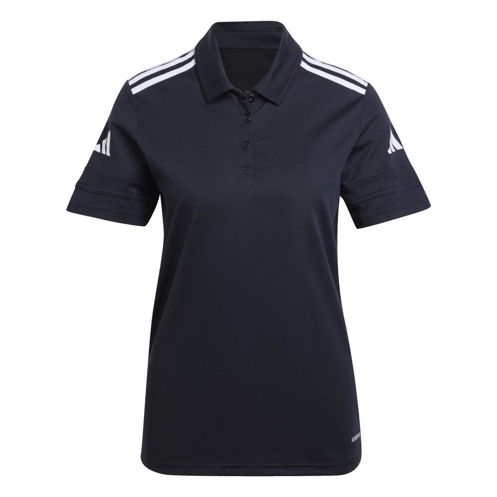 ADIDAS Squadra25 Cotton Poloshirt Damen (black/white) - Front Center View