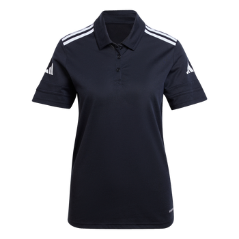 ADIDAS Squadra25 Cotton Poloshirt Damen (black/white) - Front Center View