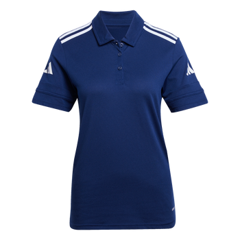 ADIDAS Squadra25 Cotton Poloshirt Damen (team navy blue 2/white) - Front Center View