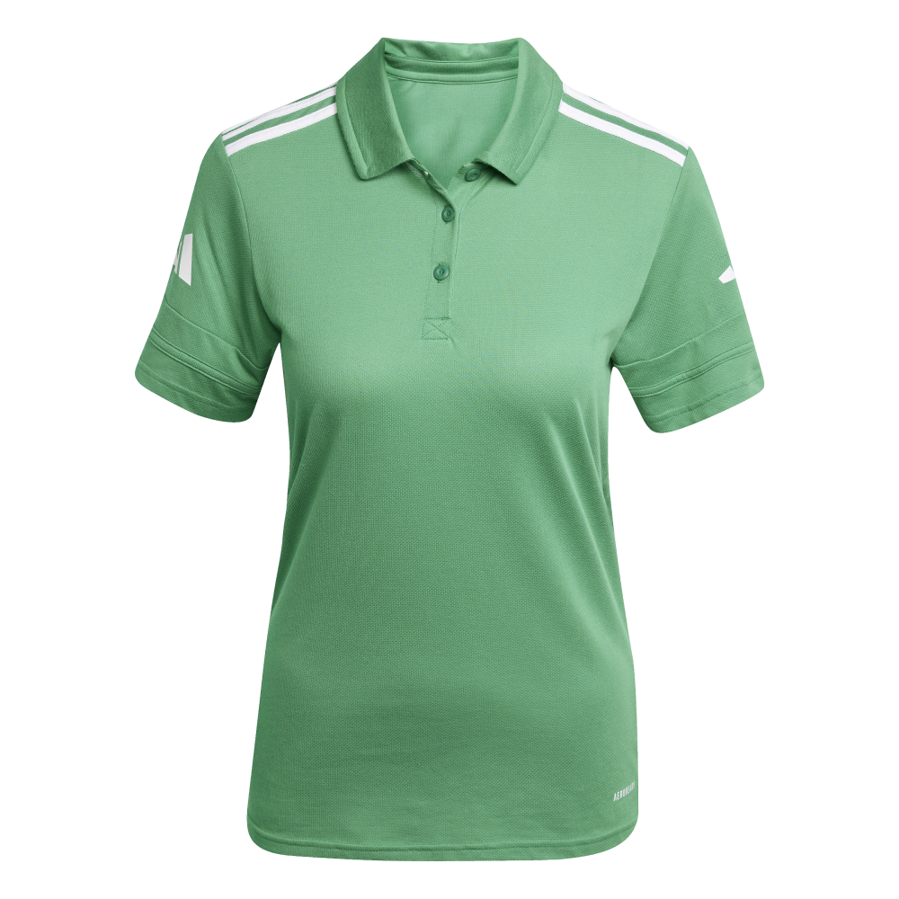 ADIDAS Squadra25 Cotton Poloshirt Damen (team green/white) - Front Center View