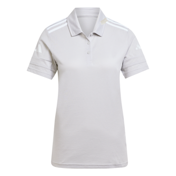 ADIDAS Squadra25 Cotton Poloshirt Damen (team light grey/white) - Front Center View