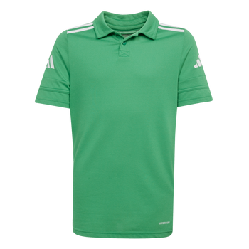 ADIDAS Squadra25 Cotton Kids Poloshirt (team green/white) - Front Center View