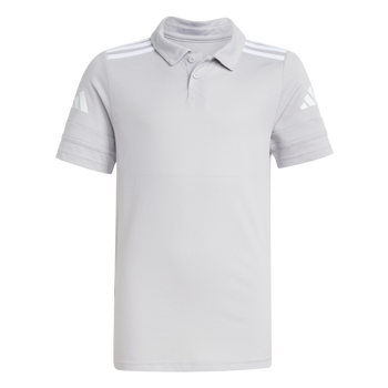 ADIDAS Squadra25 Cotton Kids Poloshirt (team light grey/white) - Front Center View
