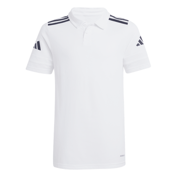 ADIDAS Squadra25 Cotton Kids Poloshirt (white/black) - Front Center View