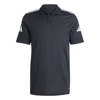 ADIDAS Squadra25 Cotton Poloshirt Herren (black/white) - Front Center View