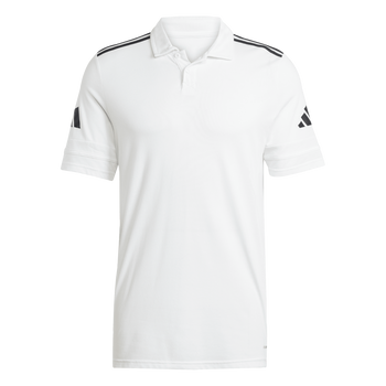 ADIDAS Squadra25 Cotton Poloshirt Herren (white/black) - Front Center View