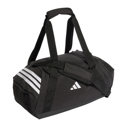 ADIDAS Tiro Duffelbag Small (black/white) - Front Side Lateral View