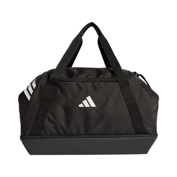 ADIDAS Tiro Medium Duffelbag Mit Bodenfach (black/white) - Front Center View