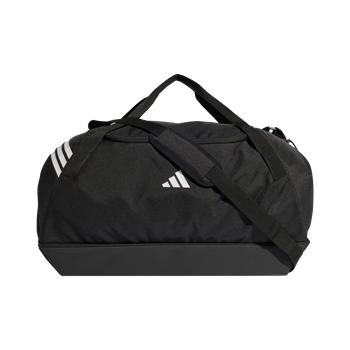 ADIDAS Tiro Duffelbag Gross Mit Bodenfach (black/white) - Front Center View