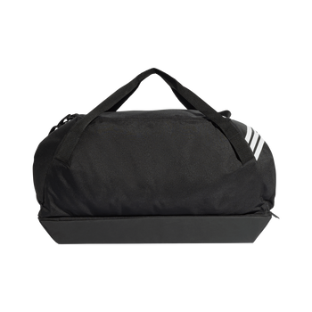 ADIDAS Tiro Duffelbag Gross Mit Bodenfach (black/white) - Back Center View