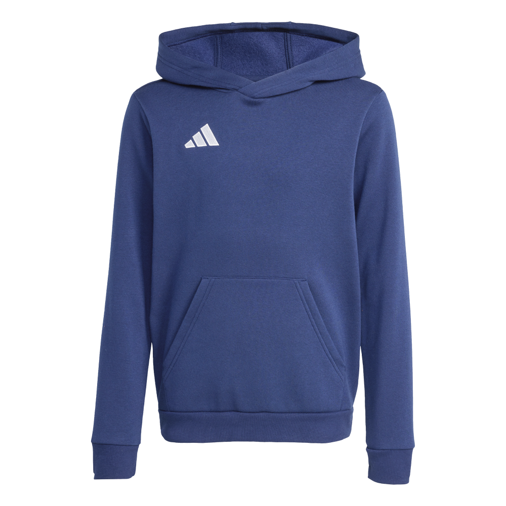 ADIDAS Entrada 26 Kids Hoodie (team navy blue 2/white) - Front Center View