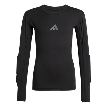 ADIDAS Padded Goalkeeper Longsleeve Kids Baselayer (black) - Front Center View