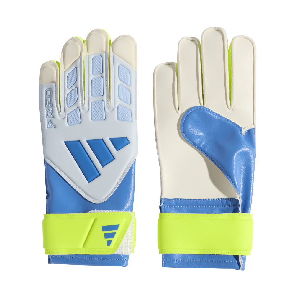 ADIDAS Predator Training Kids Torwarthandschuh (ray blue/Crystal Sky/solar yellow) - Front Center View