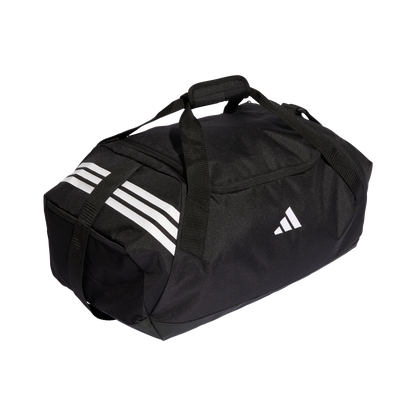 ADIDAS Tiro Duffelbag M (black/white) - Front Side Lateral View