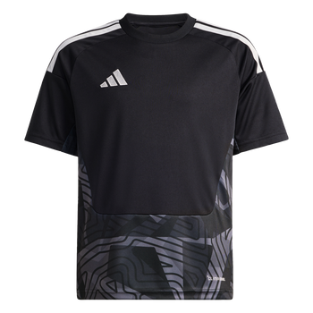 ADIDAS Tiro26 Competition Kurzarm-Torwarttrikot Kind (black) - Front Center View