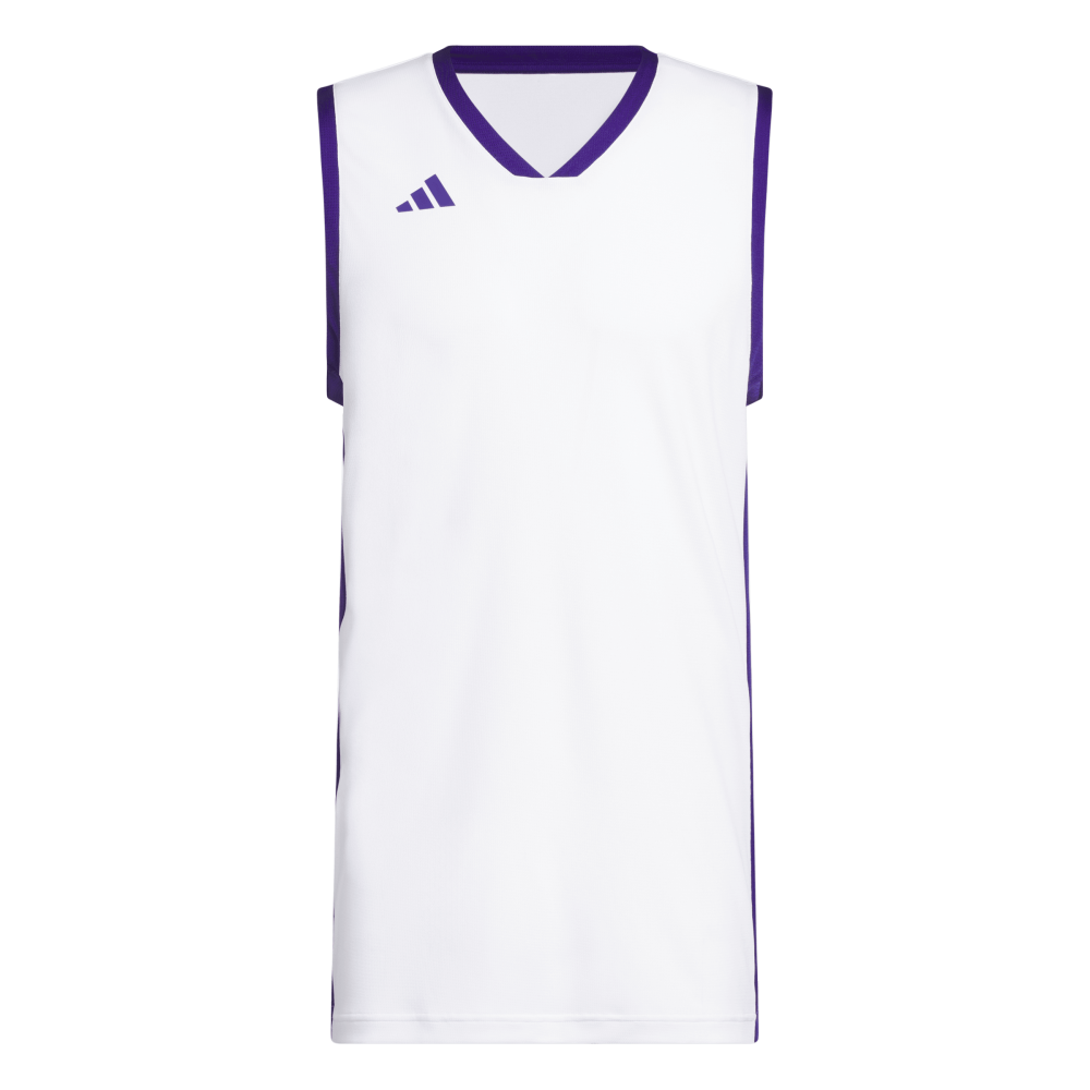 ADIDAS 3G Speed Basketballtrikot Zum Wenden Herren (white/team colleg purple) - Front View