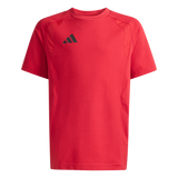 ADIDAS Tiro Travel Kids T-Shirt (team power red 2/black) - Front Center View