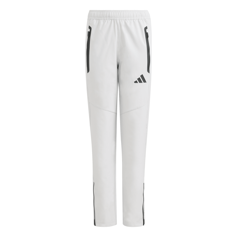 ADIDAS Tiro Travel Kids Hose, Gewebt (team light grey/black) - Front Center View