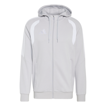 ADIDAS Tiro26 League Sweat Full Zip Hoodie Herren (team light grey/white) - Front Center View