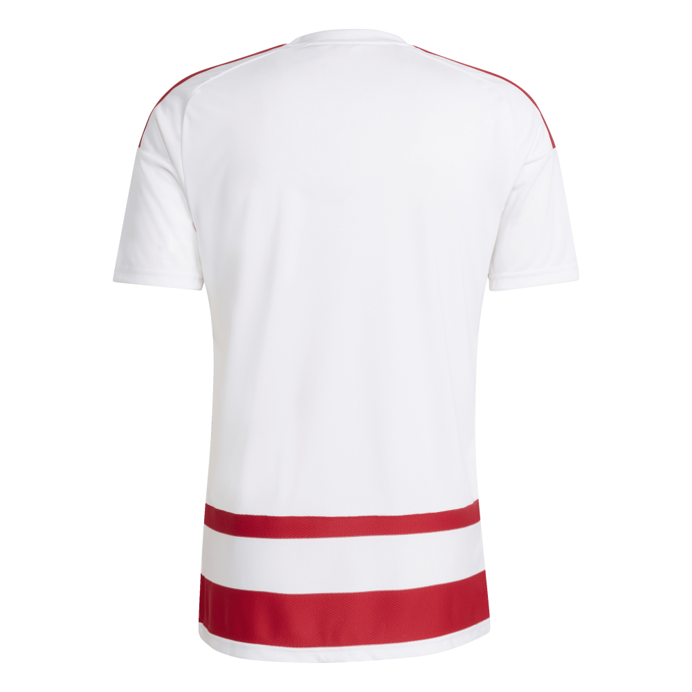 ADIDAS Hooped26 Trikot Herren (white/team power red 2) - Back Center View