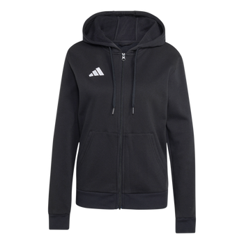 ADIDAS Entrada26 Kapuzenjacke Mit Durchgehendem Reißverschluss Damen (black/white) - Front Center View