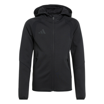 ADIDAS Tiro Travel Kids Sweat Kapuzenjacke (black) - Front Center View