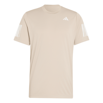 ADIDAS Club Tennis Climacool 3-Streifen T-Shirt Herren (Khaki Three) - Front Center View