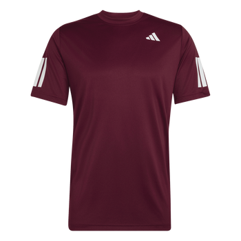 ADIDAS Club Tennis Climacool 3-Streifen T-Shirt Herren (maroon) - Front Center View