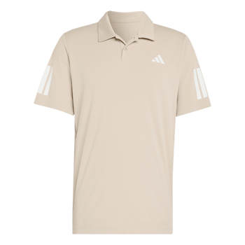 ADIDAS Club Tennis 3-Streifen Poloshirt Herren (Khaki Three) - Front Center View
