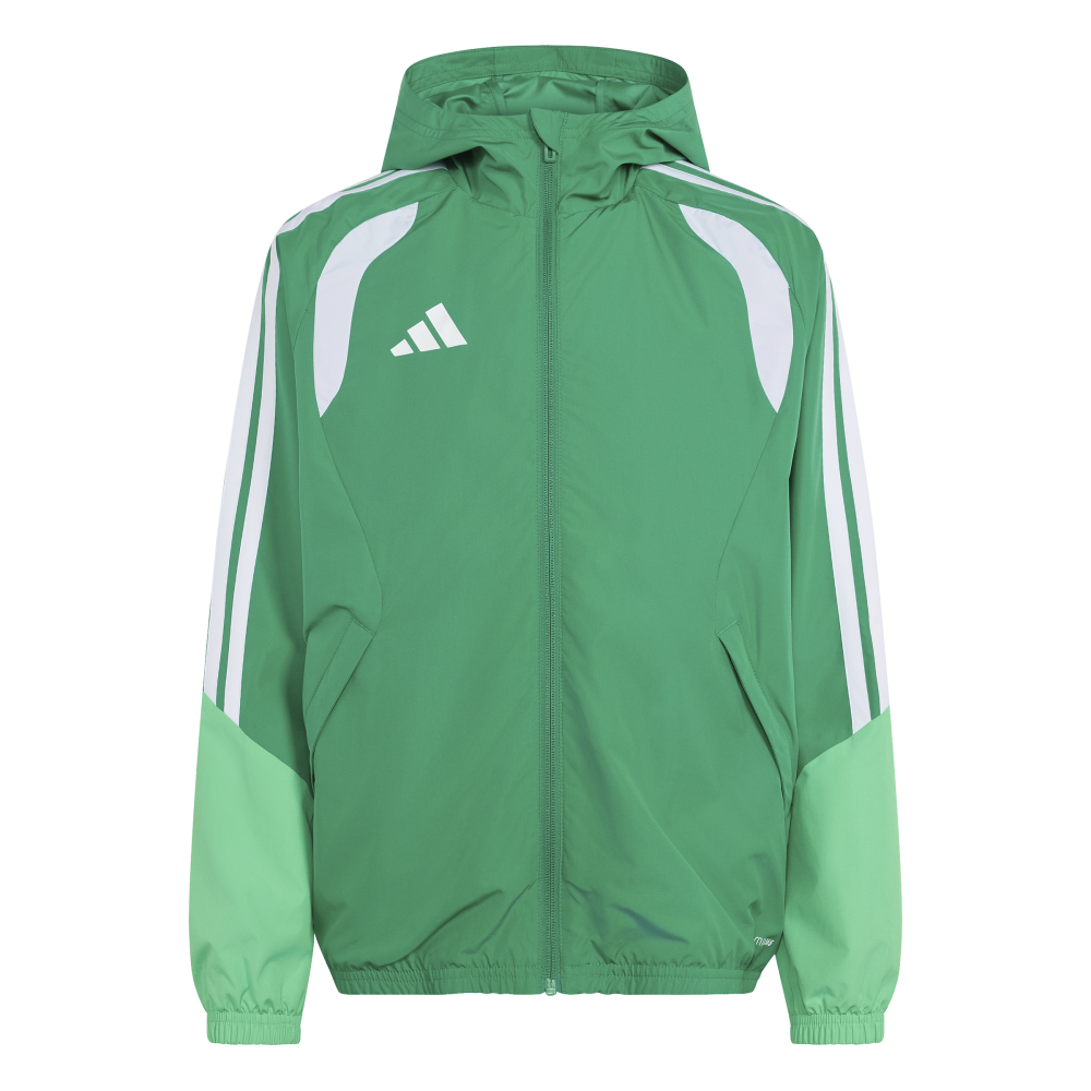 ADIDAS Tiro 26 Competition Allwetterjacke Kids (team green/semi screaming green/white) - Front View