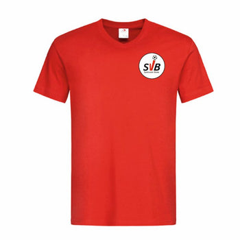 SV Brake Fan - T-Shirt V-Ausschnitt Herren rot