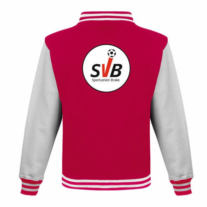 SV Brake Fan - Collegejacke Herren rot-weiß