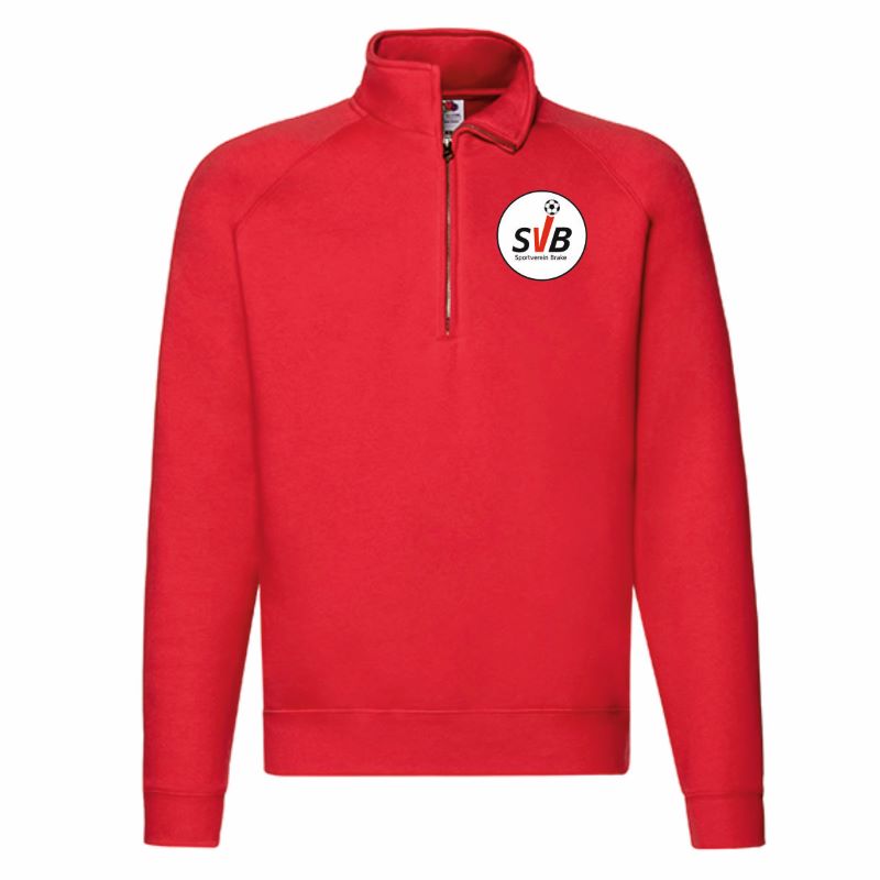 SV Brake Fan - Half Zip Sweat Herren rot