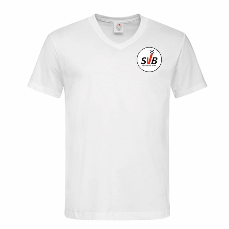 SV Brake Fan - T-Shirt V-Ausschnitt Herren weiß