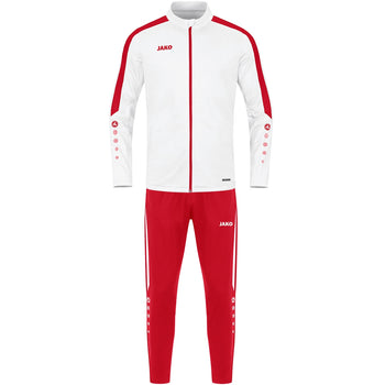 JAKO Trainingsanzug Polyester Power (weiß/rot)