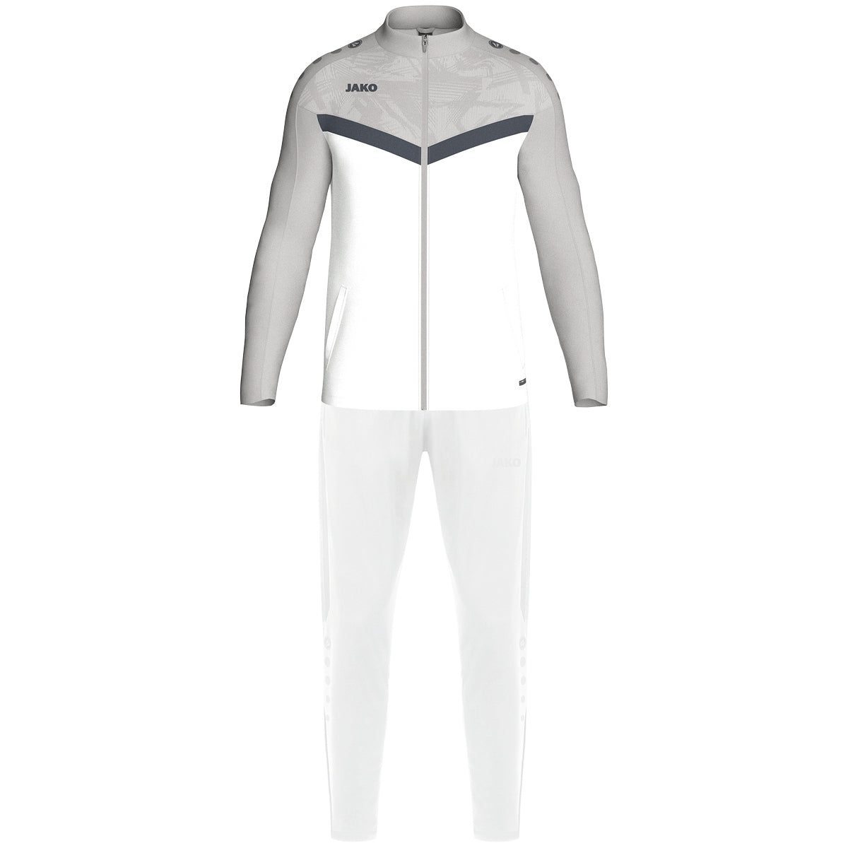 JAKO Polyesteranzug Iconic (weiß/soft grey/anthra light)