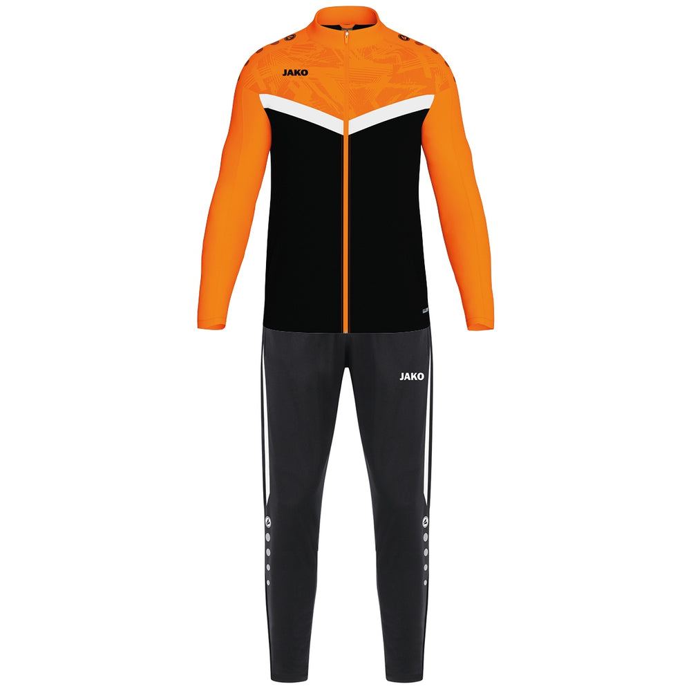 JAKO Polyesteranzug Iconic (schwarz/neonorange)