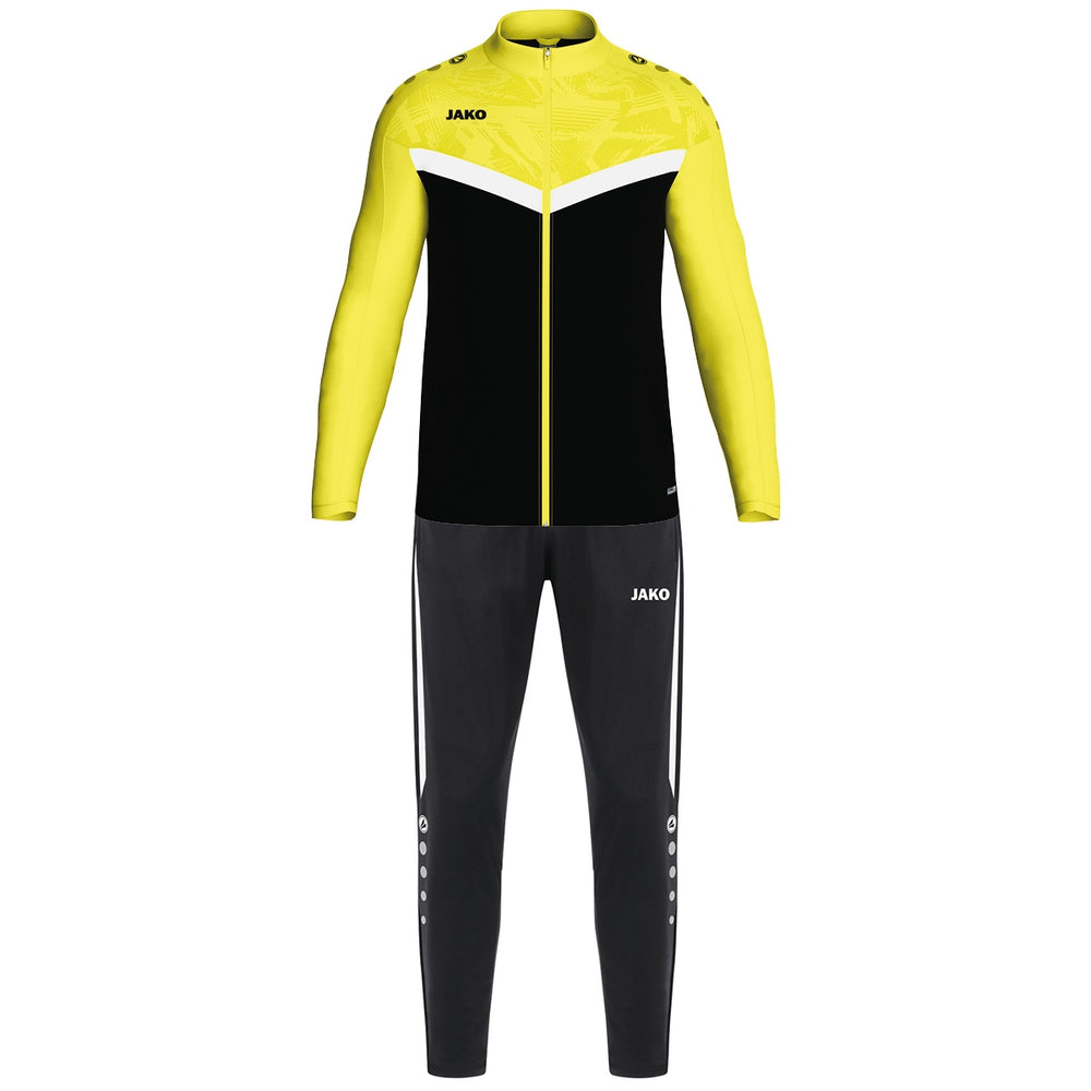 JAKO Polyesteranzug Iconic (schwarz/soft yellow)