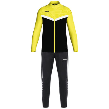 JAKO Polyesteranzug Iconic (schwarz/soft yellow)