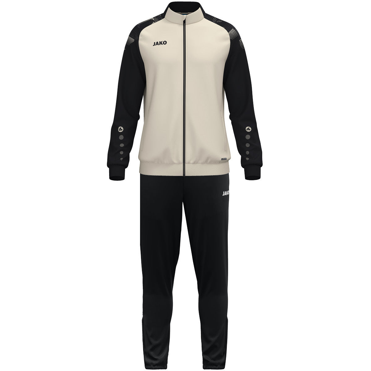 JAKO Polyesteranzug Sonic (off white/schwarz)