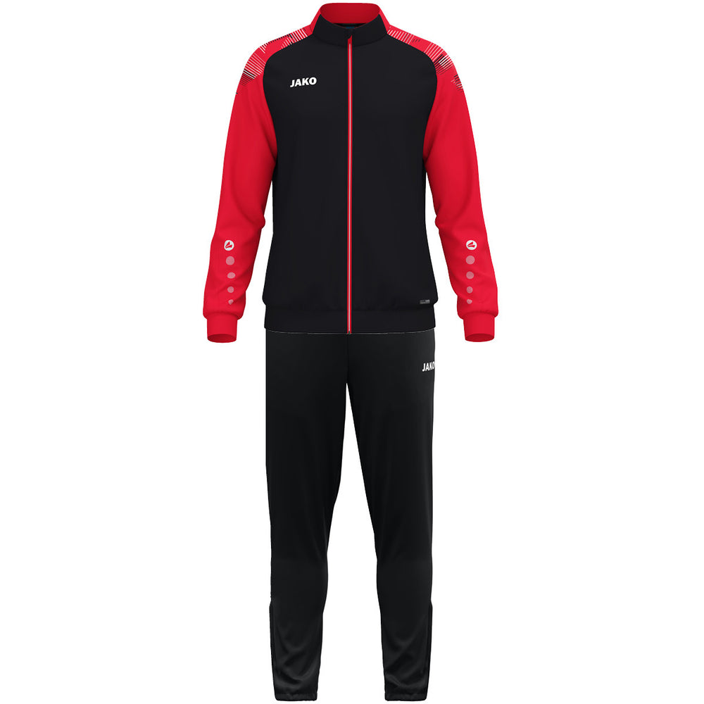 JAKO Polyesteranzug Sonic (schwarz/rot)