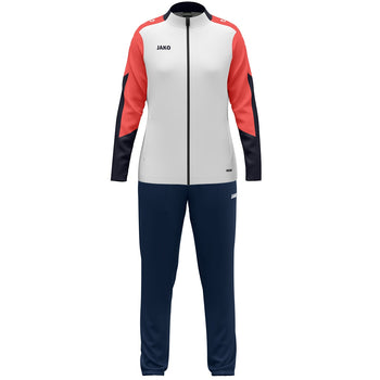 JAKO Polyesteranzug Dynamic Damen (weiß/coral/marine)