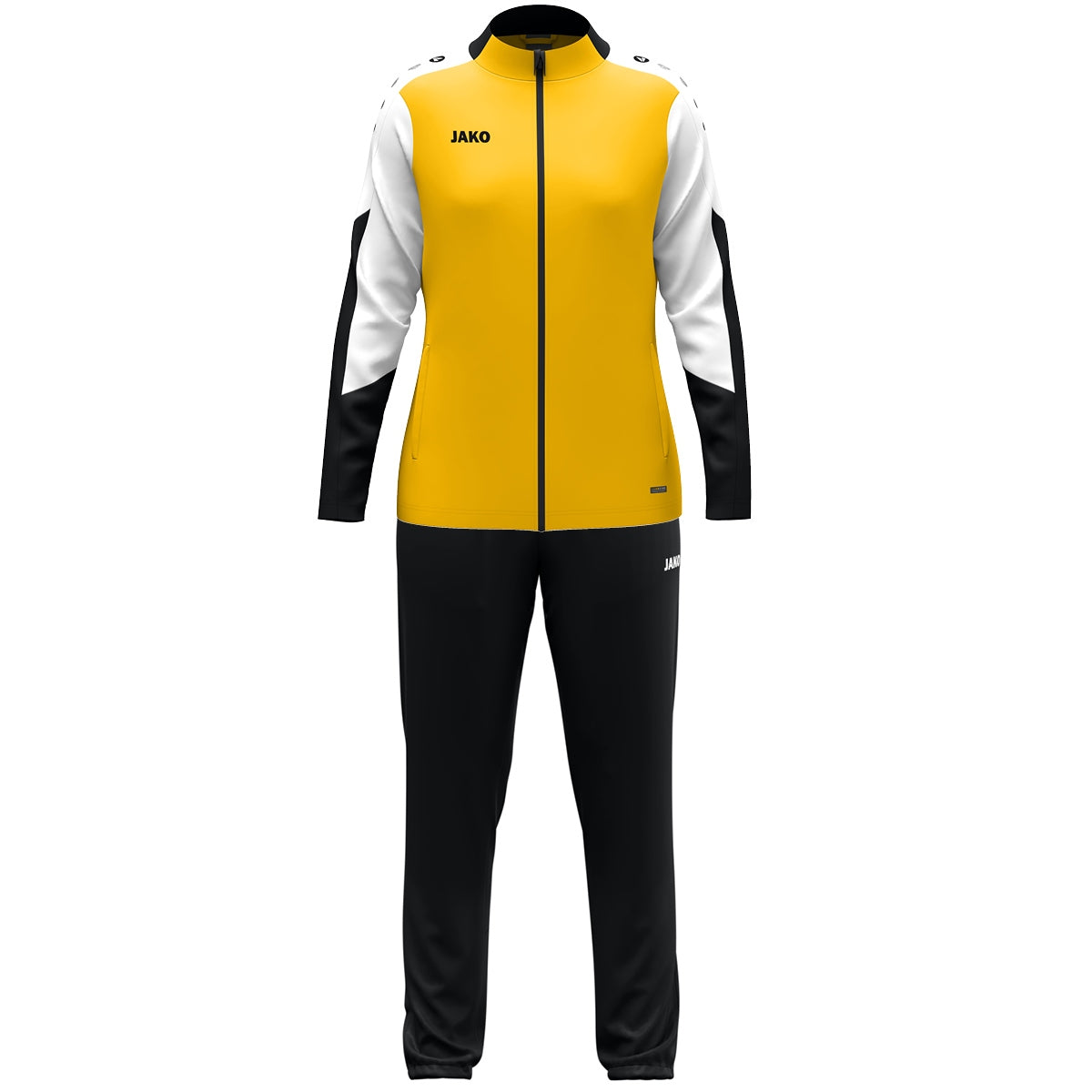 JAKO Polyesteranzug Dynamic Damen (gelb/weiß/schwarz)