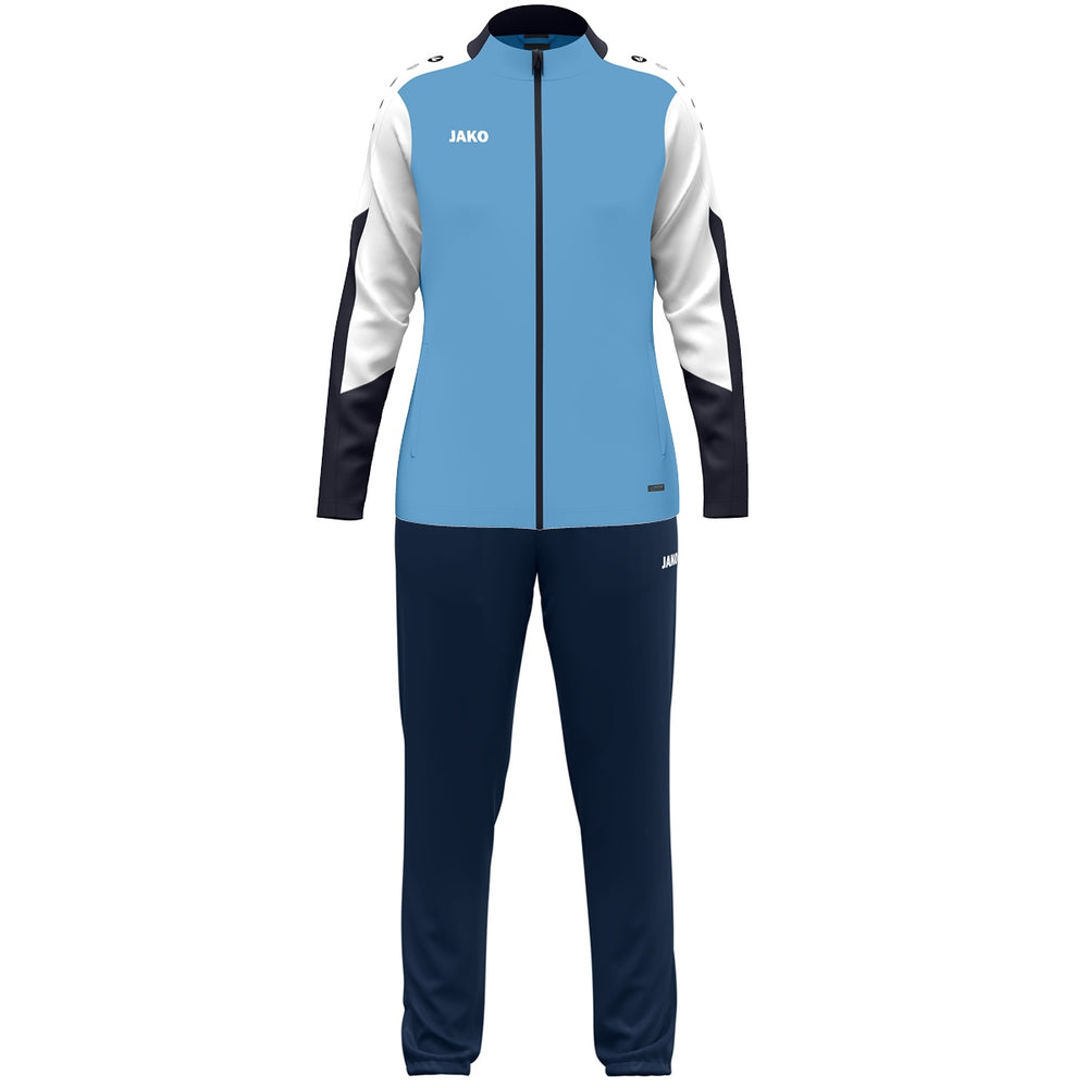 JAKO Polyesteranzug Dynamic Damen (skyblue/weiß/marine)