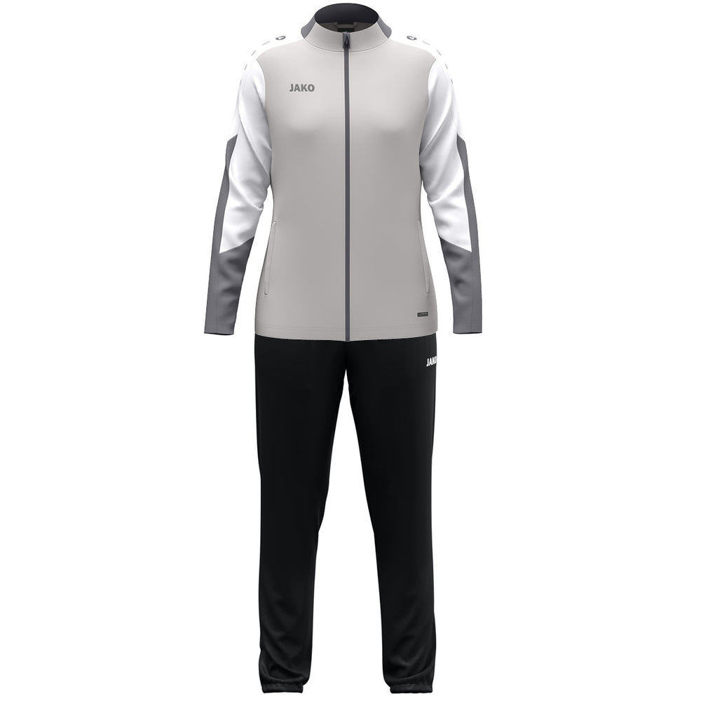 JAKO Polyesteranzug Dynamic Damen (hellgrau/weiß/grau)