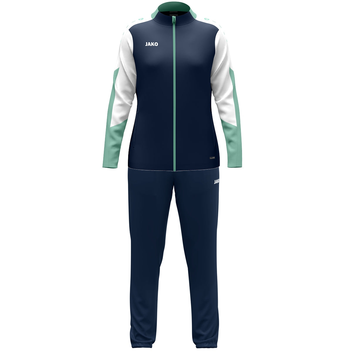 JAKO Polyesteranzug Dynamic Damen (marine/weiß/minze)