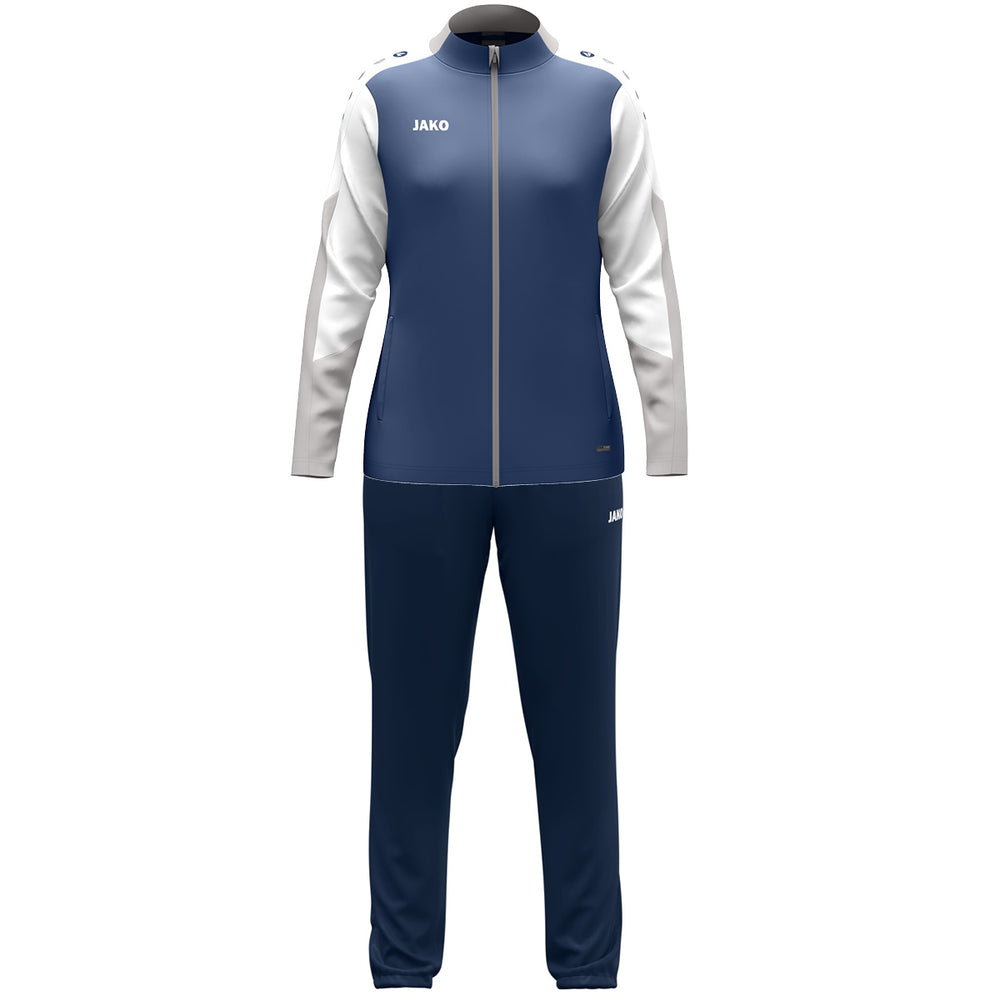 JAKO Polyesteranzug Dynamic Damen (nachtblau/weiß/hellgrau)