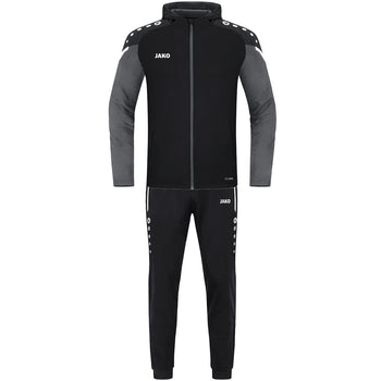 JAKO Trainingsanzug Polyester Performance mit Kapuze Kinder Schwarz