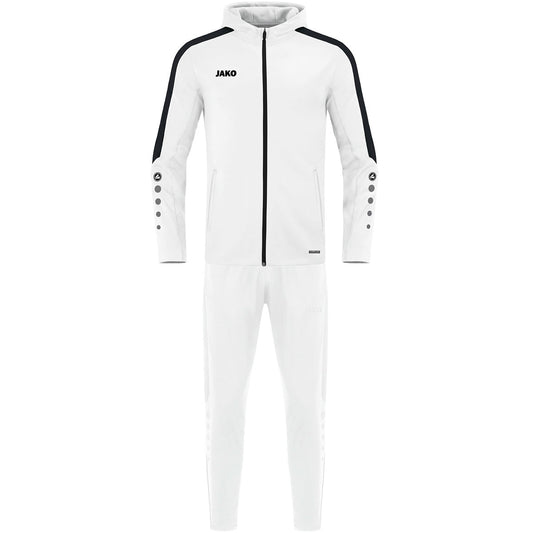 JAKO Trainingsanzug Polyester Power mit Kapuze Damen Weiß